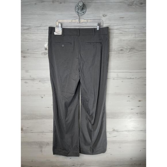 Liz Claiborne Pants Womens 14 Light Gray Dress Slacks Straight Leg Stretch Work - Picture 7 of 11